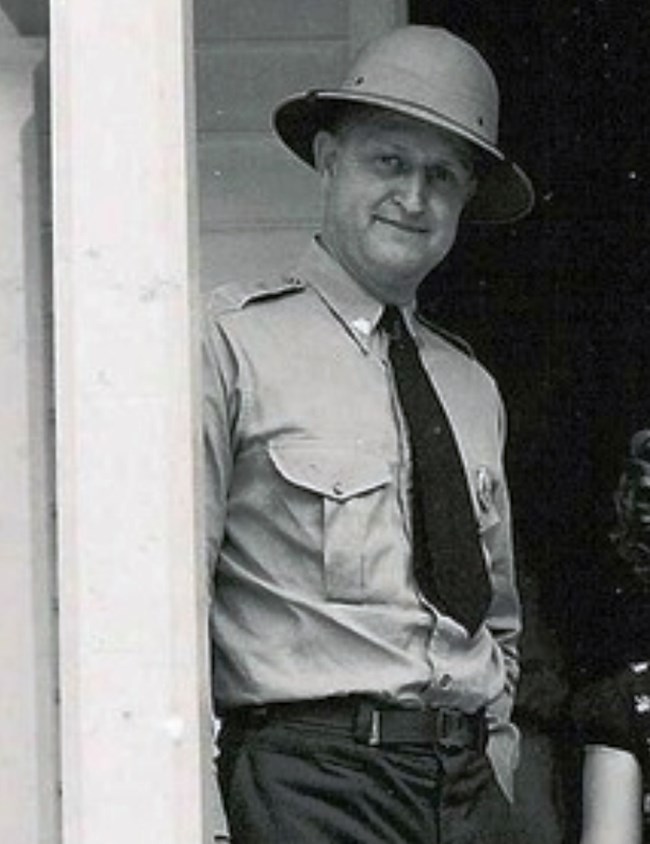 "Light-Horse" Harry Doust, Chief Ranger of Colonial National Historical Park during World War 2.