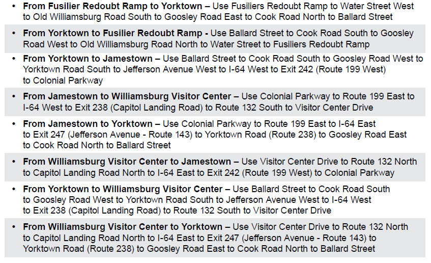 Current detours in place