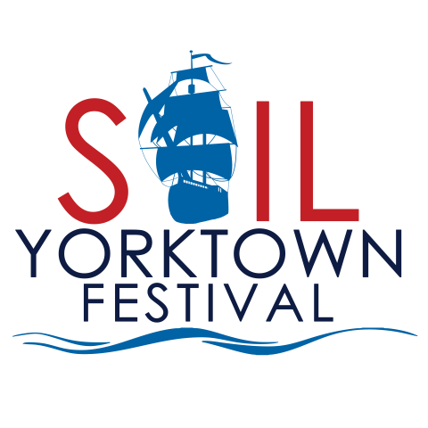 Sail Yorktown Festival Logo with sailing ship replacing the letter 'A' in sail