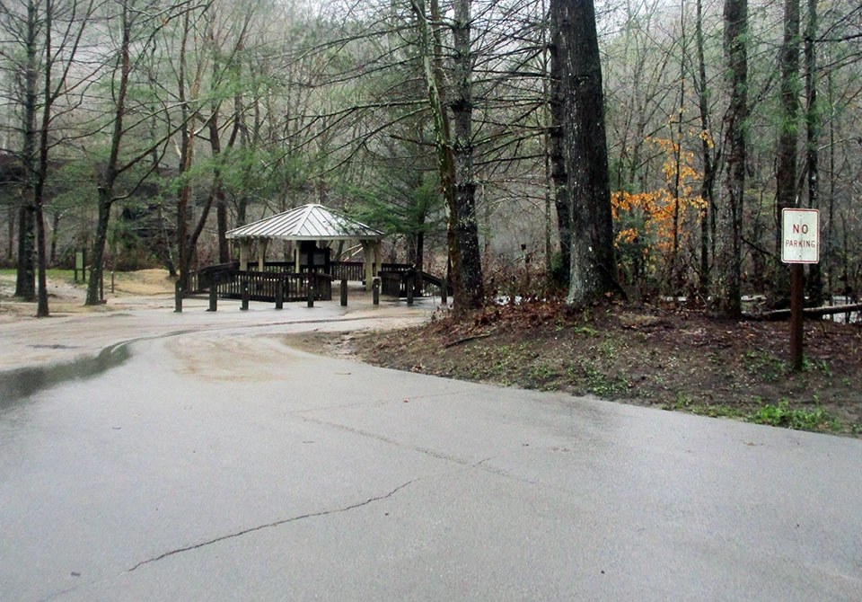 Leatherwood Ford Gazebo during flood event