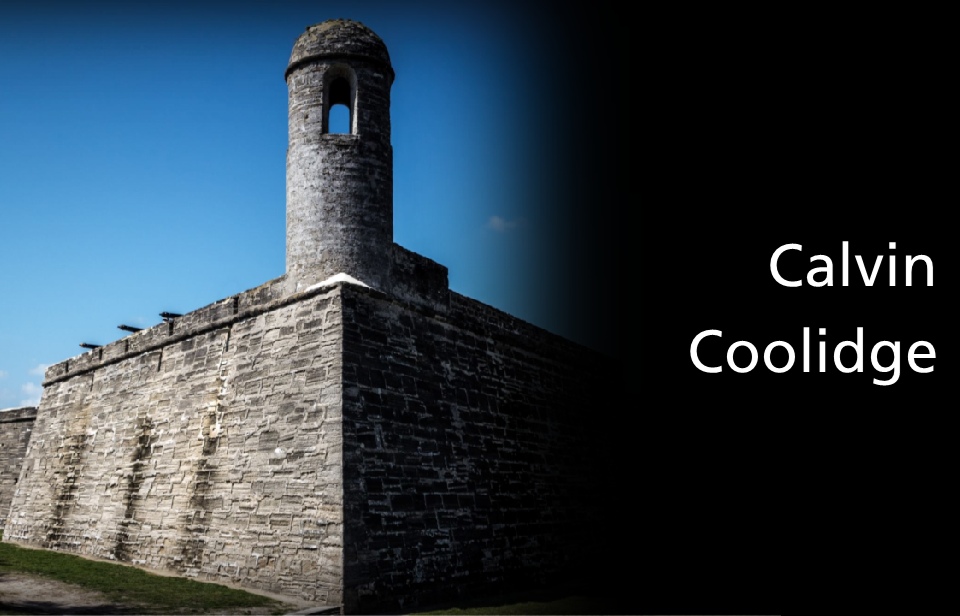 castillo belltower fading to black with answer Calvin Coolidge