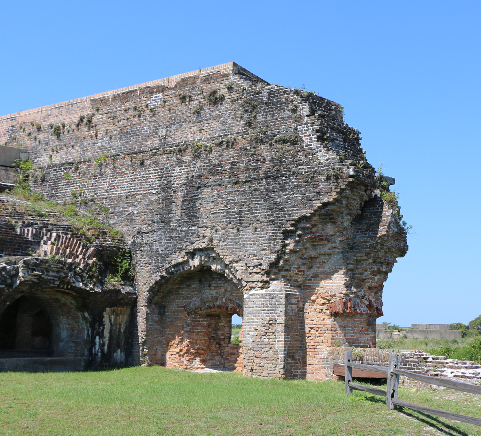 Bastion D at Fort Pickens Then (ca. 1950s)
