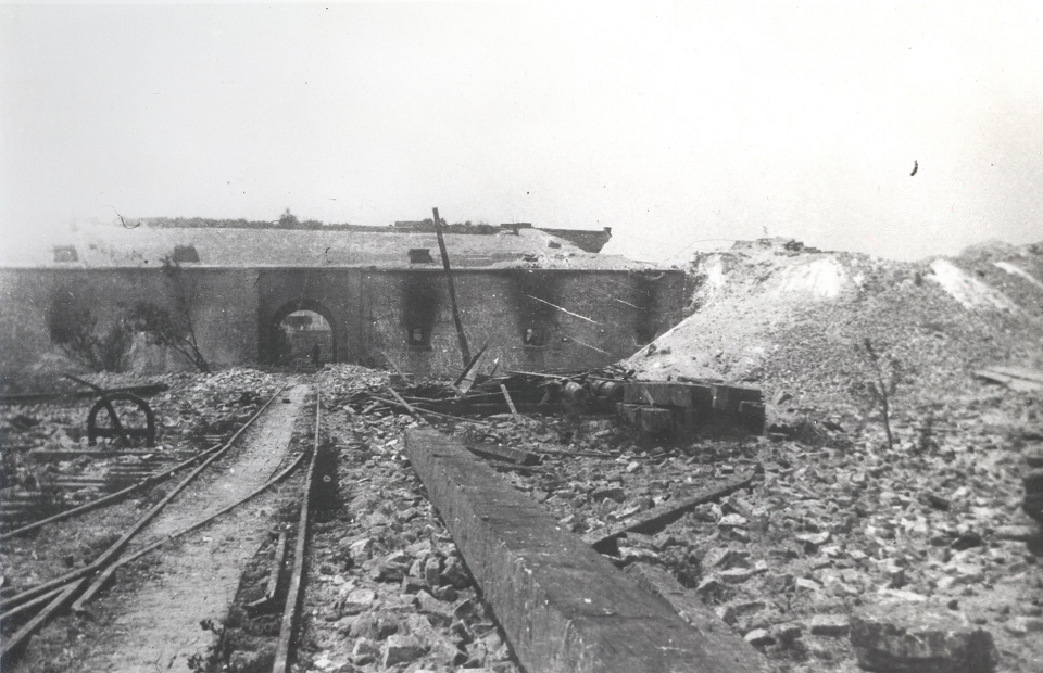 Sally Port of Fort Pickens after Bastion D was blown up (ca. 1899)