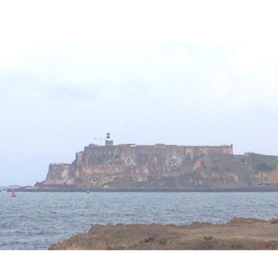 Smoke rising from El Morro