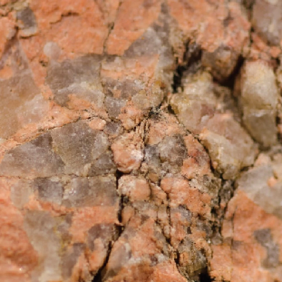 Light gray rock with small crystals