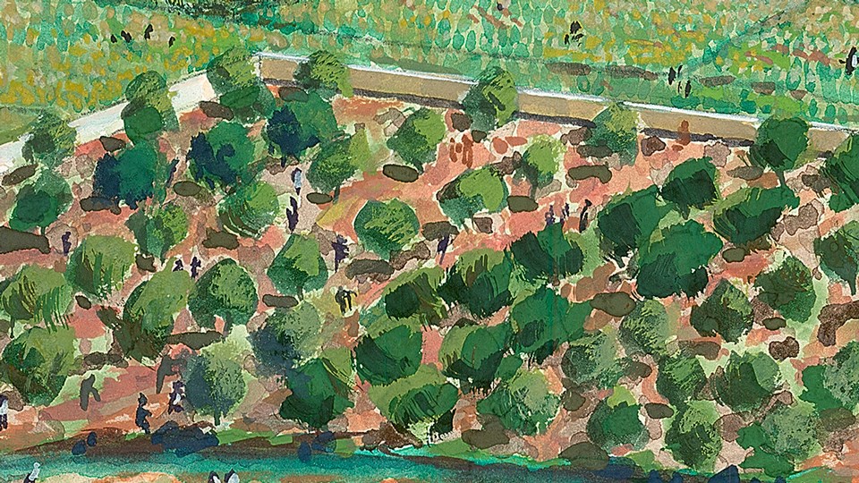 illustration of mission orchard
