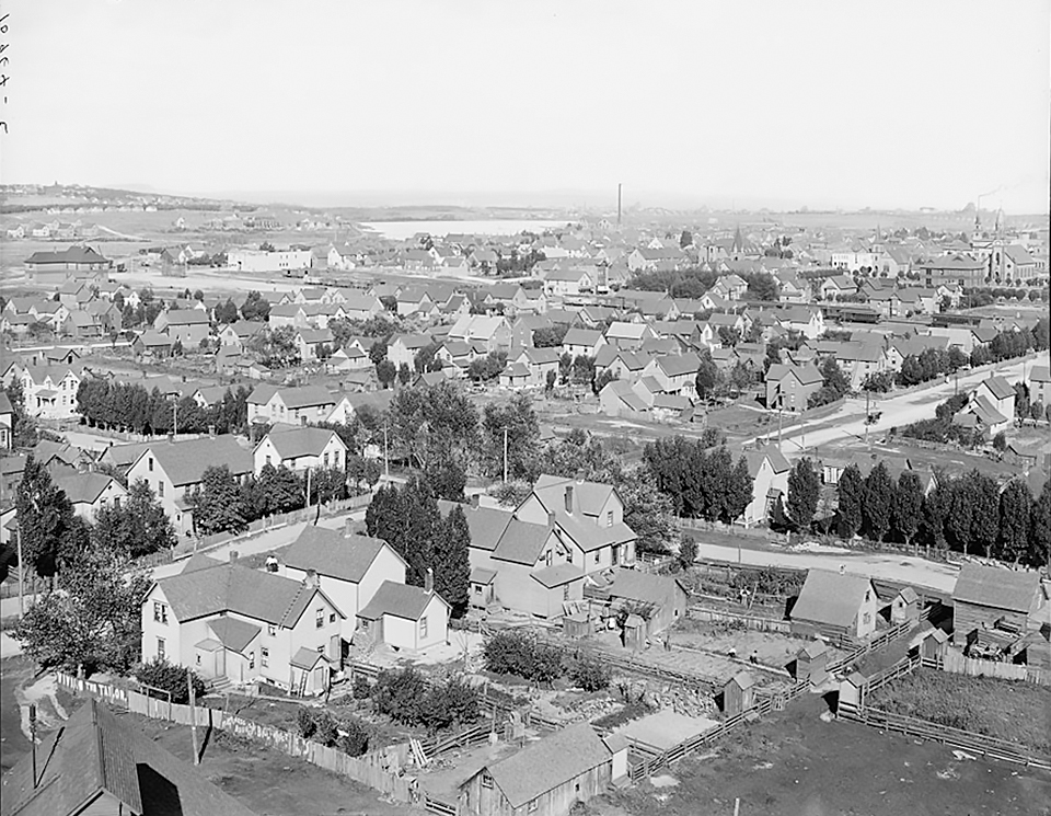 A birds eye view of Calumet in 1907