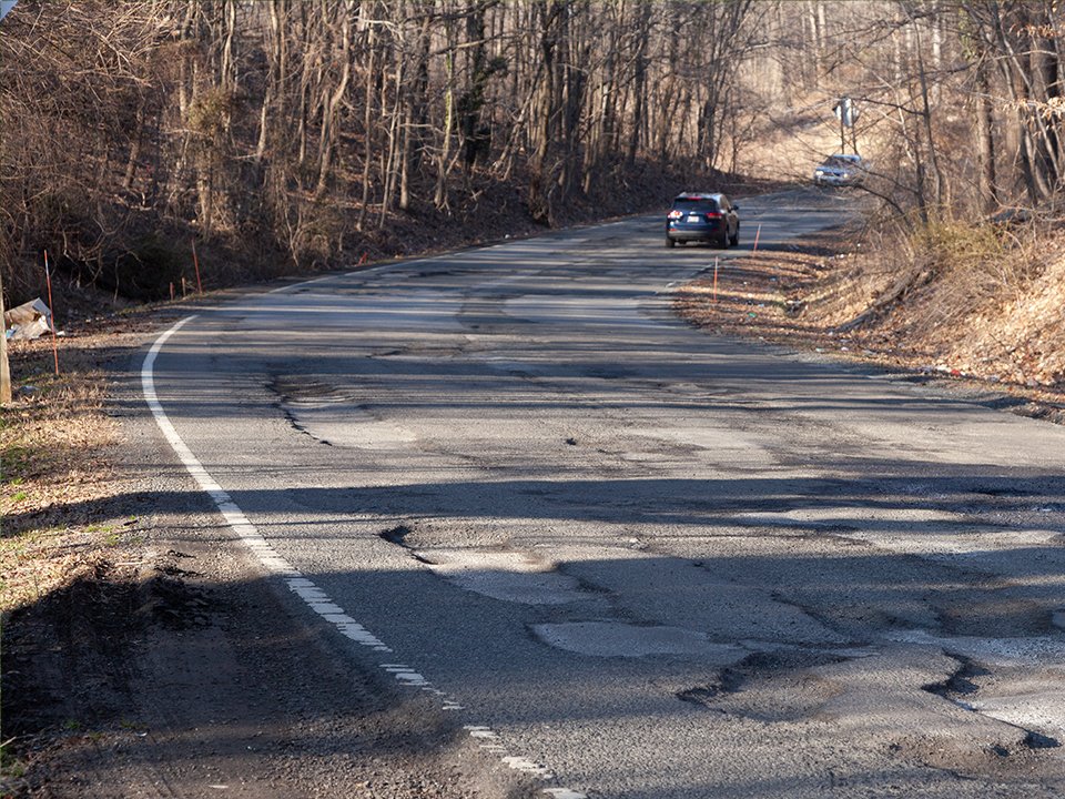 Fort Davis Drive in Southeast Washington DC in winter 2019