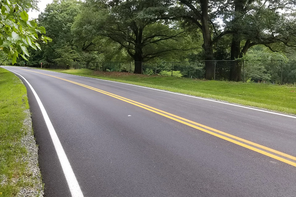 Fort Davis Drive near the Fort Dupont Park Community Garden before construction
