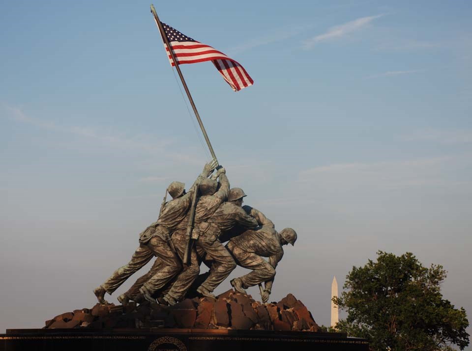 US Marine Corps War Memorial Before Rehabilitation