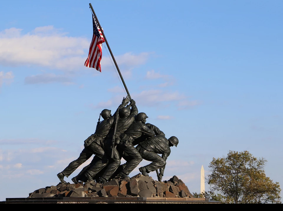 US Marine Corps War Memorial Before Rehabilitation
