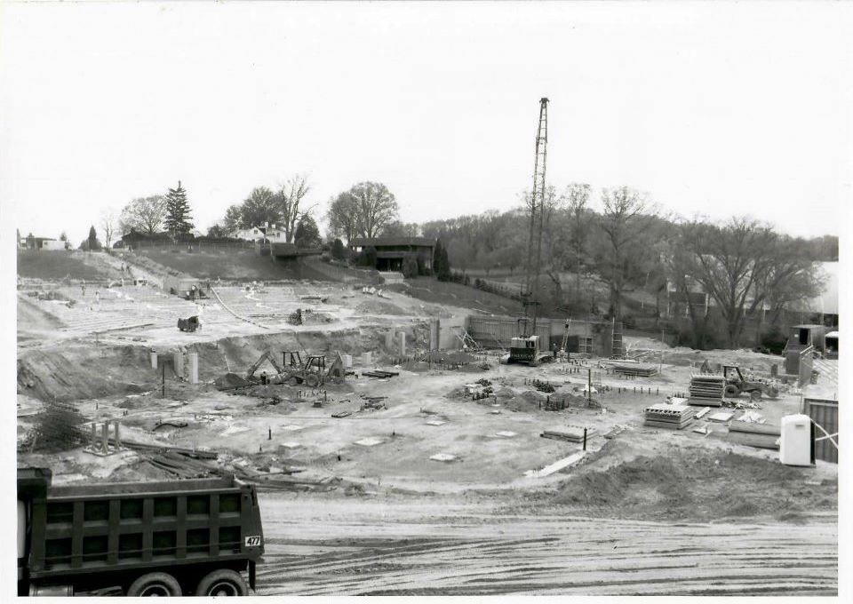 Construction site of Filene Center II.