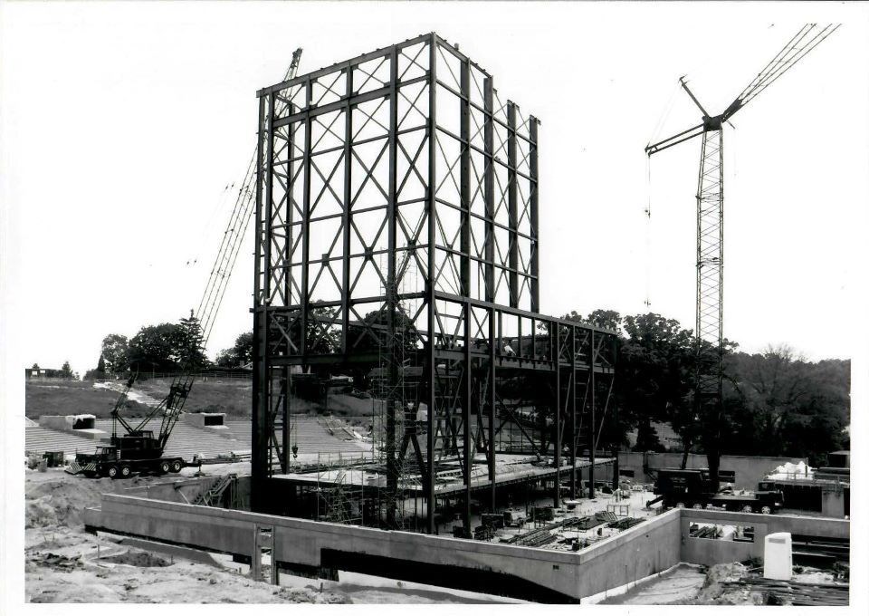Construction site of Filene Center II.