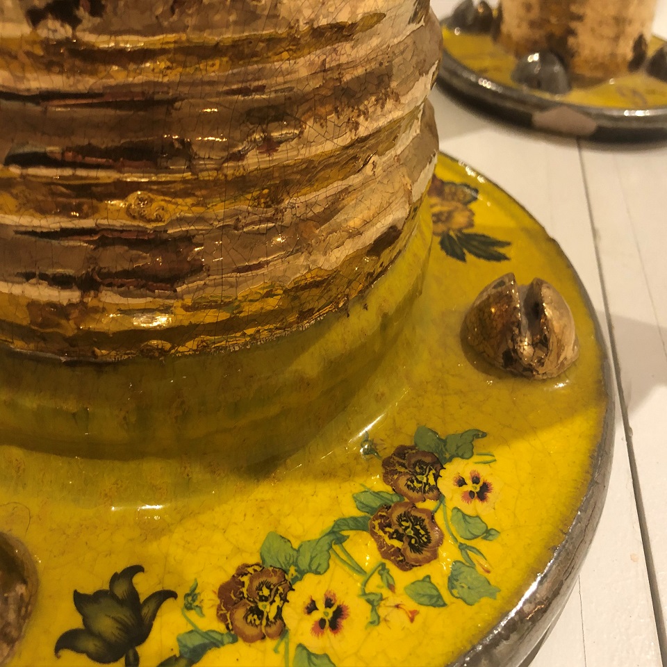 Close up of Machine III art piece.