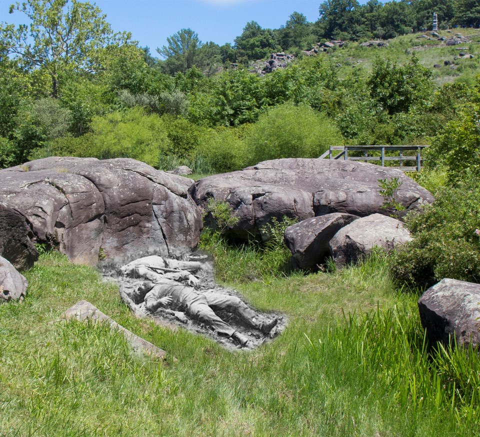 Devil's Den Then and Now - Gettysburg National Military Park (U.S ...