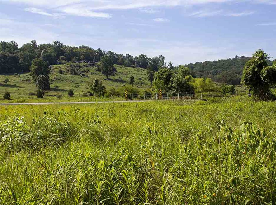 Little Round Top Then and Now Gettysburg National Military Park (U.S