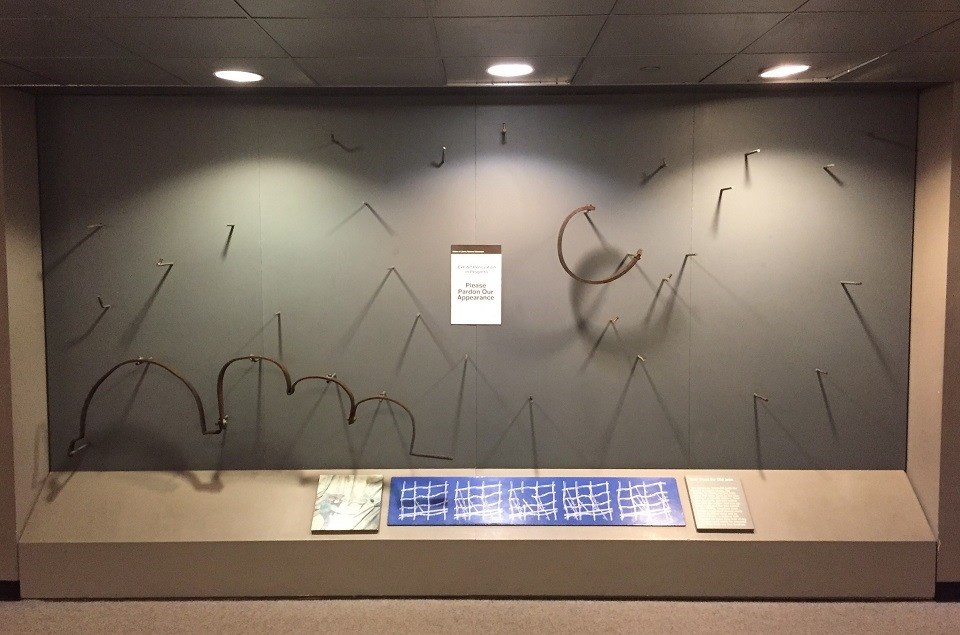Unique and differently shaped iron bars that were replaced in the Statue of Liberty's restoration in the 1980s. There are 13 armature bars.