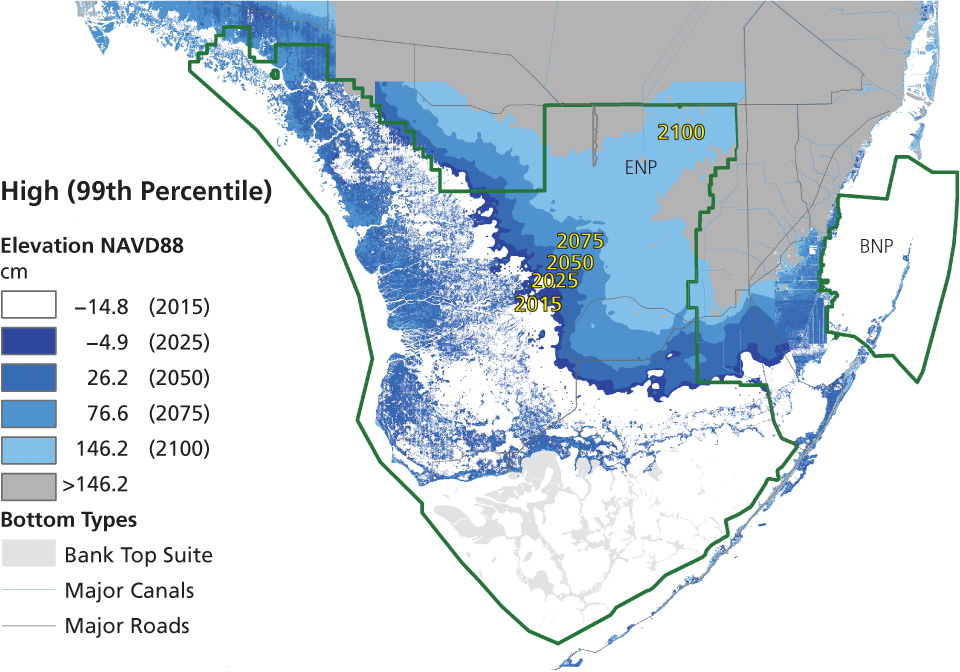 50th percentile map described in the caption.