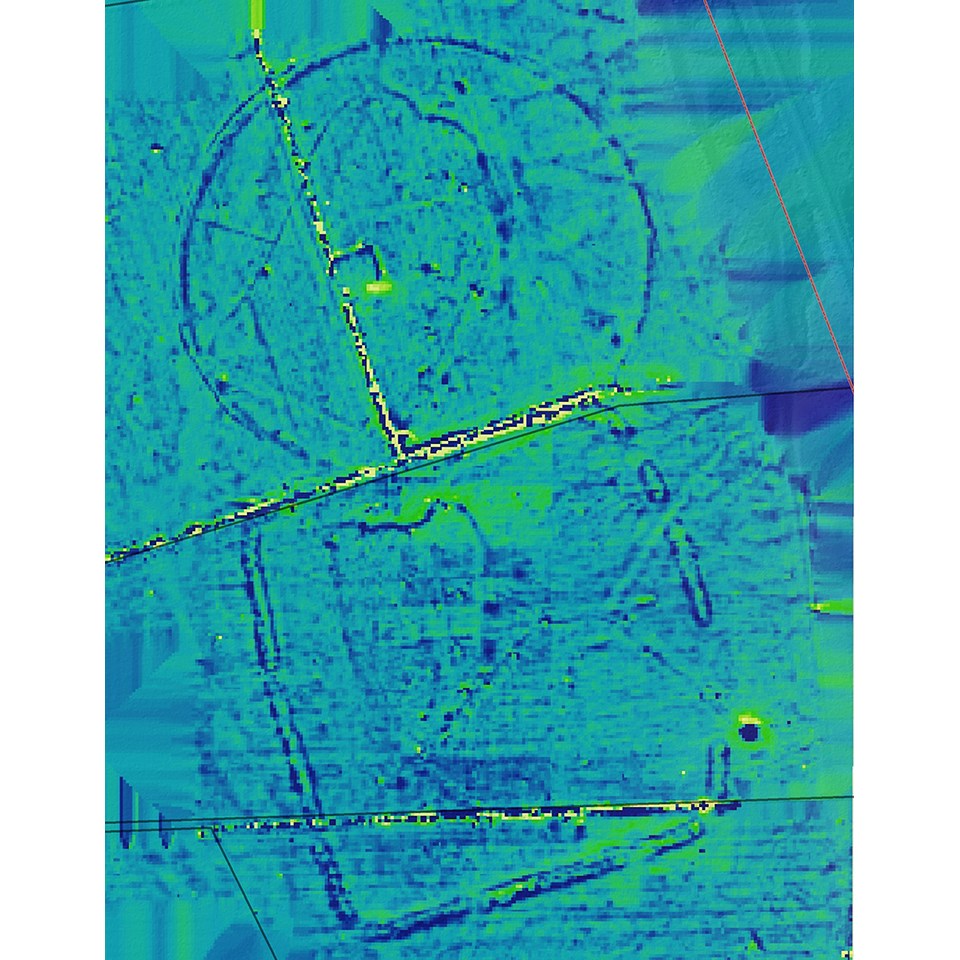 Magnetic gradient of Hopeton Earthworks