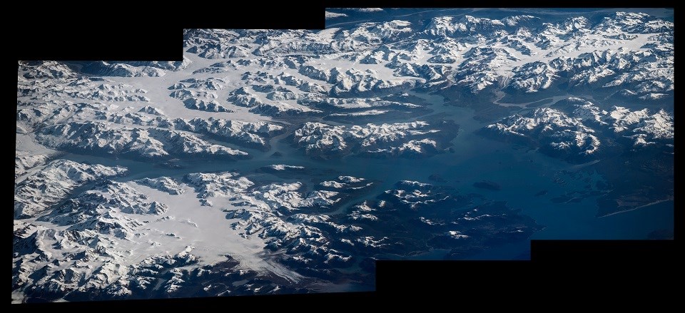 Aerial view of Glacier Bay