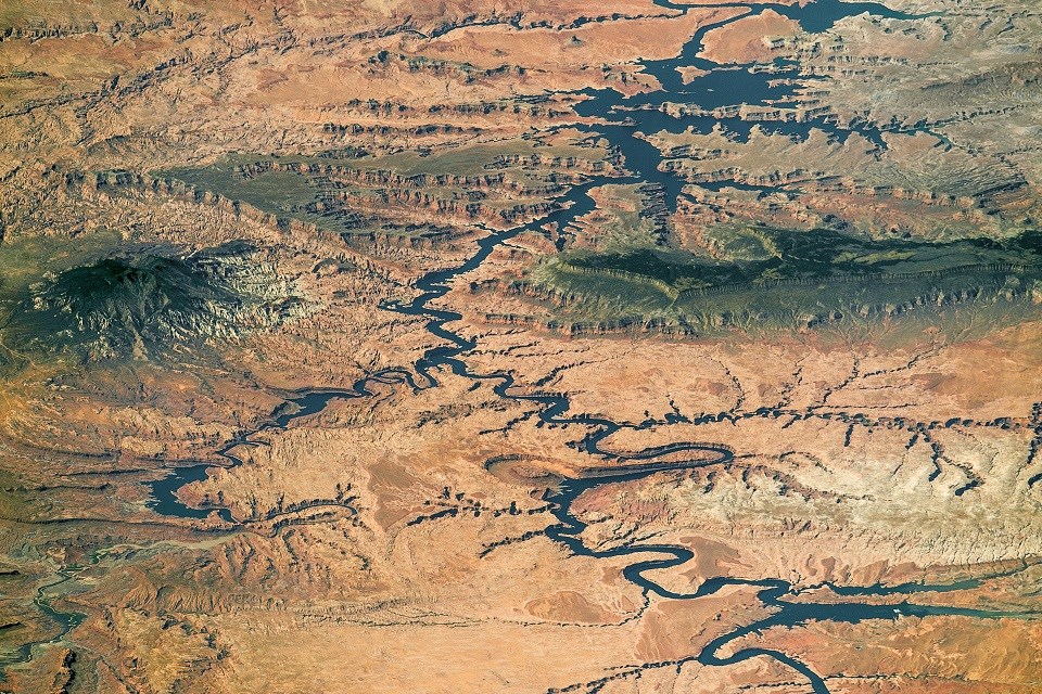 Aerial view of Glen Canyon National Recreation Area