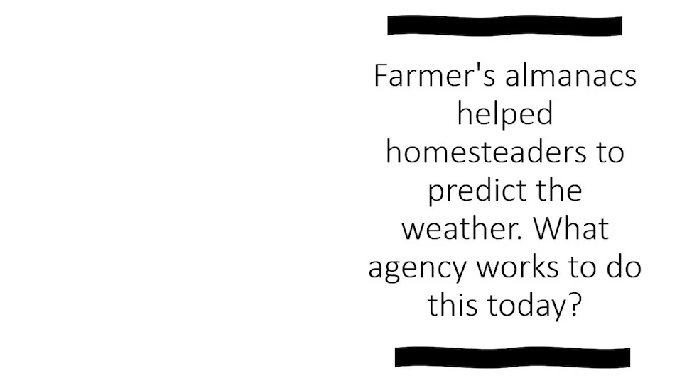The Old Farmer's Almanac logo versus the National Weather Service Logo