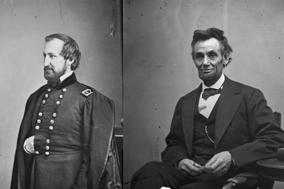 Left: Question: Why did President Lincoln push Gen. Rosecrans to fight a battle before the end of December 1862? Right: Answer: Lincoln wanted a victory to get the Union war effort back on track and support the Emancipation Proclamation