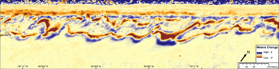 Orthomosaic of Ikpek Lagoon, Bering Land Bridge National Preserve, 2018.