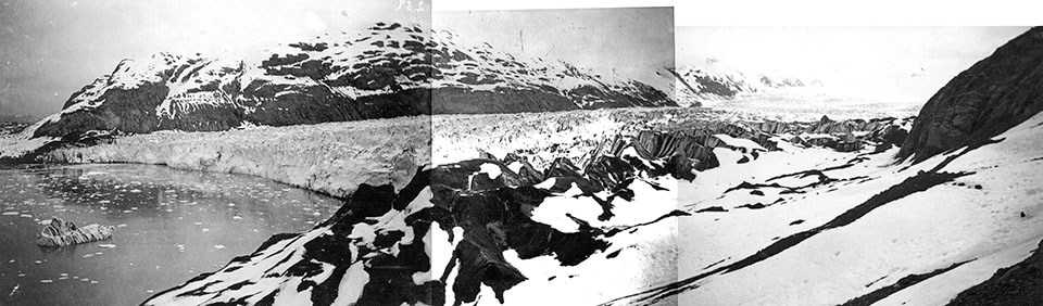 Reid Glacier, June 12, 1899, G.K. Gilbert, U.S. Geological Survey.