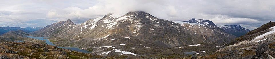 Chilkoot Pass, Late summer 1906, G. White-Fraser, International Boundary Commission, Library and Archives Canada, PA-162894-5 and 162901-3.