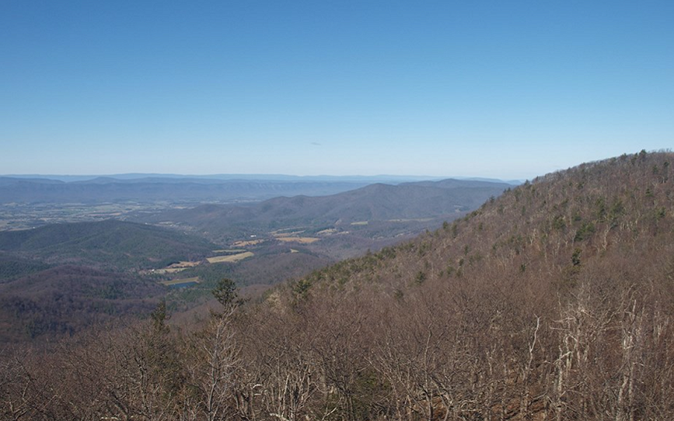 Clear view, 107 mi (173 km). NPS Webcam Photo; March 3, 2018