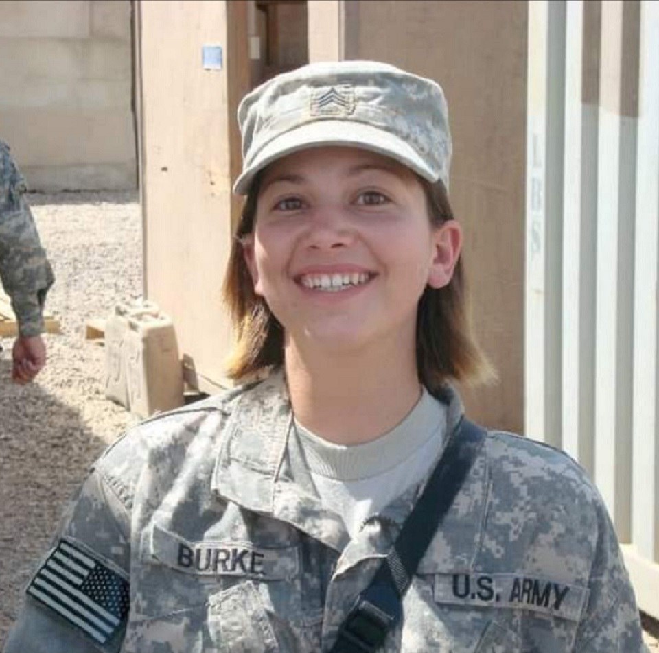 Karen Cocozza in a military uniform