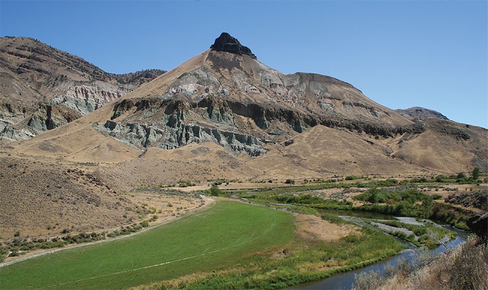 mountains with cap rock