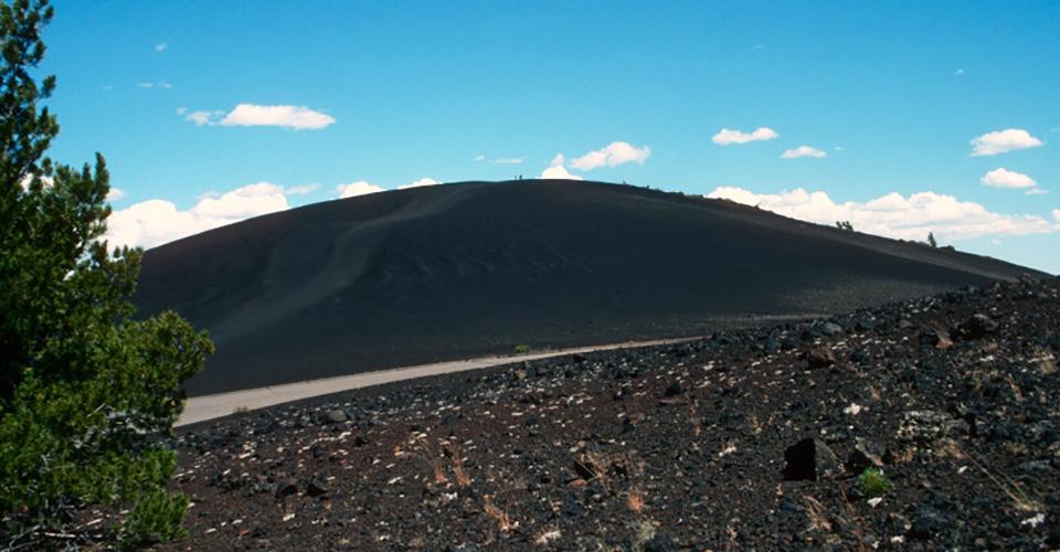 Can you identify the volcanic feature? Slide to reveal.