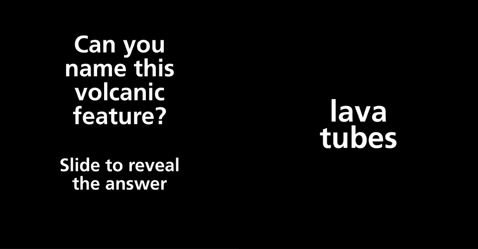 Can you identify the volcanic feature? Slide to reveal.