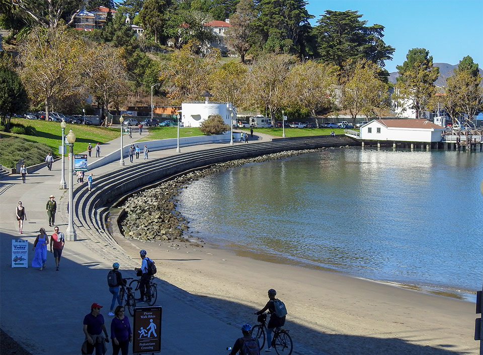 Photo of Black Point and its anchorage c. 1860s