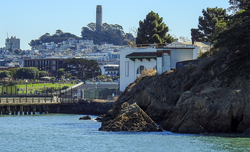 Photo of Black Point with the Pioneer Woolen Factory 1864