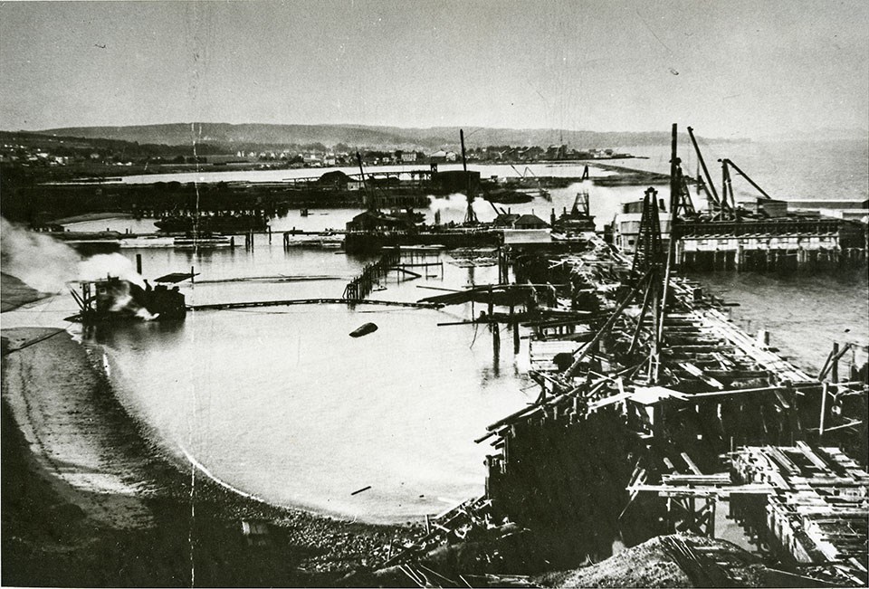Photo of Fort Mason Pier Construction 1910