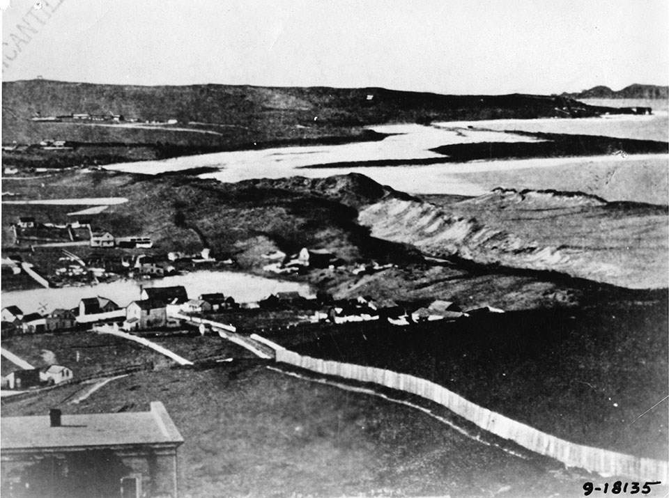 Photo of Washerwoman's Bay in 1858