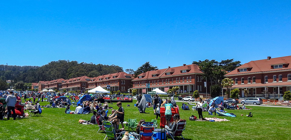 Photo of the Presidio Parade Ground 1898