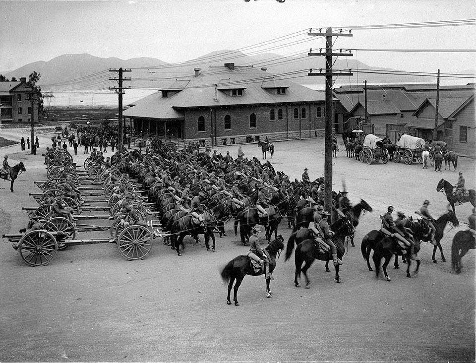 Photo of a Field Artillery Batter c1910