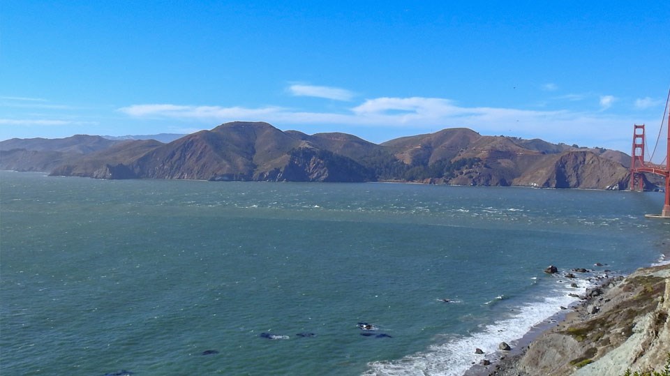 Painting of Golden Gate during the Ice Age