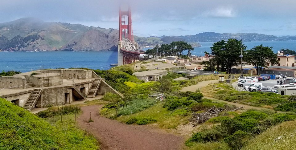 Photo of Battery West prior to the Golden Gate Bridge