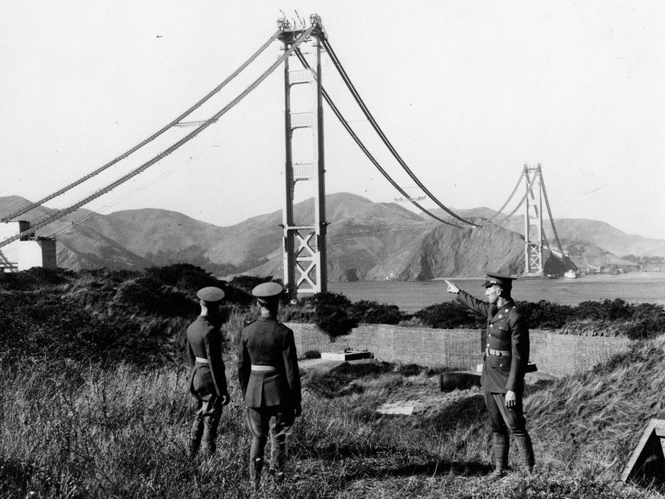 Photo of Artillery Officers at Battery East 1936