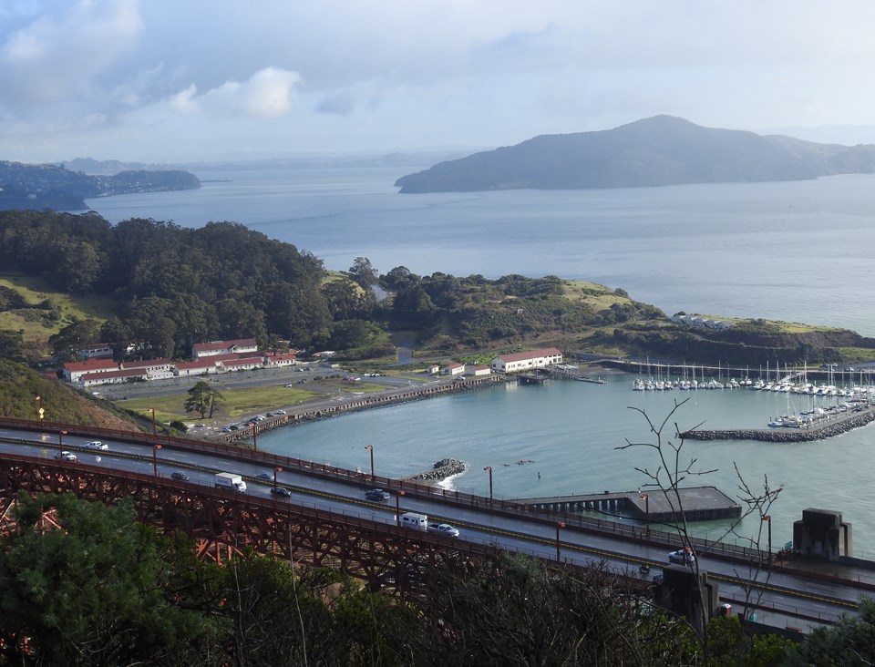 aerial view of the cove