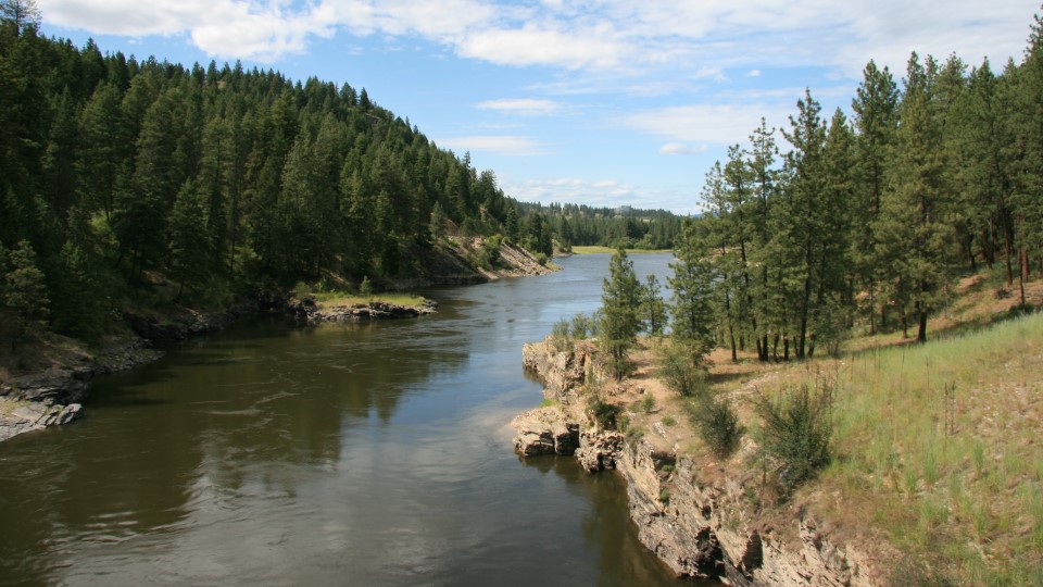 A sandy beach at sunrise