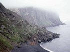 a steep, rocky coast