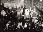 Masquerade ball in the 1910s or 1920s at Webster Hall, New York City, New York.