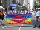 BiRequest/NYC Bisexuality Rocks contingent in the June 2012 Pride march in New York City