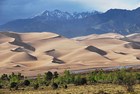 Medano Creek, Sand Dunes, and Cleveland Peak in the background
